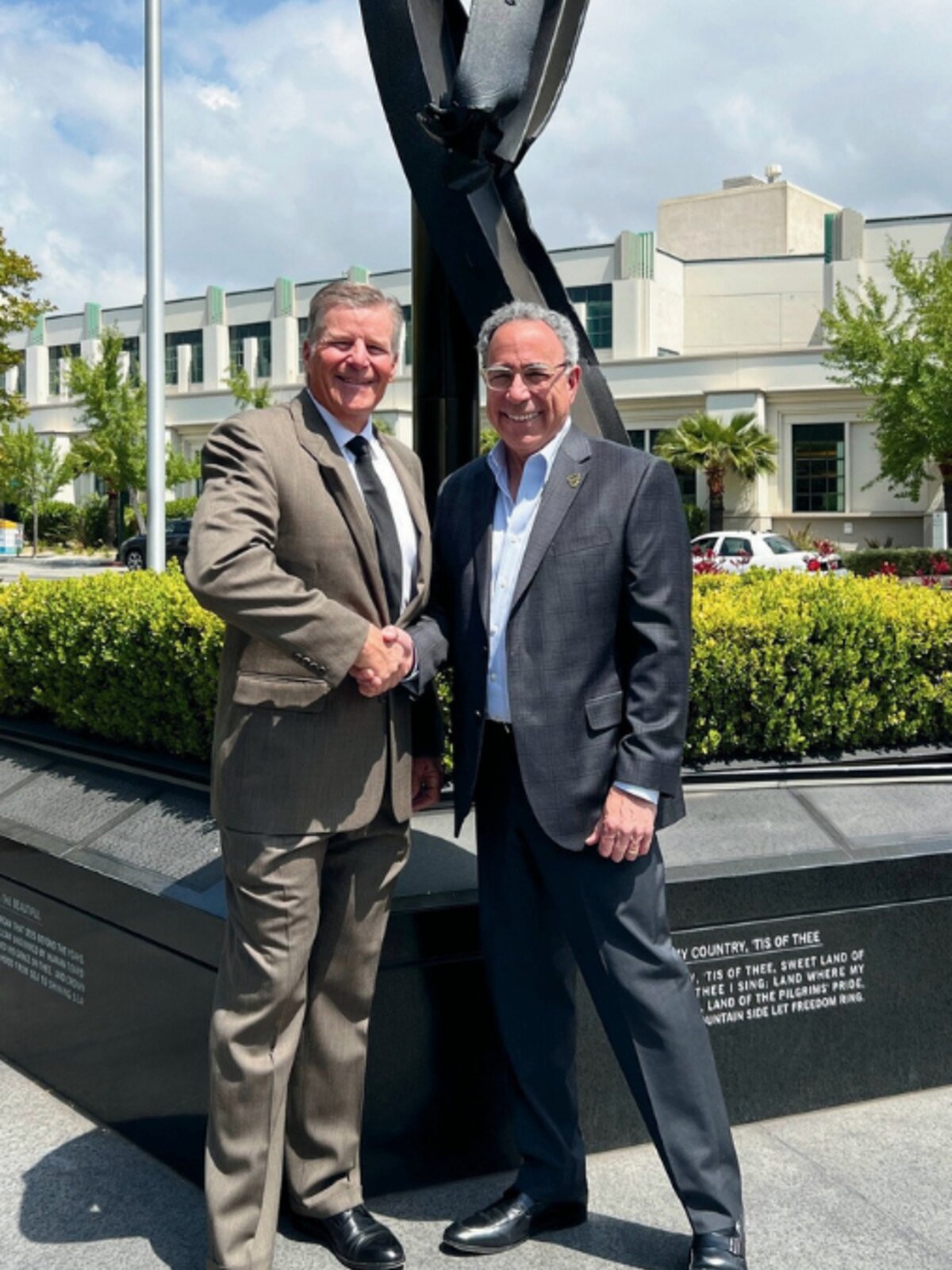 Beverly Hills Fire Chief Ralph Mundell (Ret.) with Lester Friedman